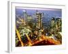 The Frankfurt, Germany, Skyline is Seen at Sunset-null-Framed Photographic Print