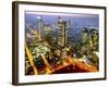 The Frankfurt, Germany, Skyline is Seen at Sunset-null-Framed Photographic Print