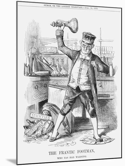 The Frantic Footman, Who Has Had Warning, 1859-null-Mounted Giclee Print