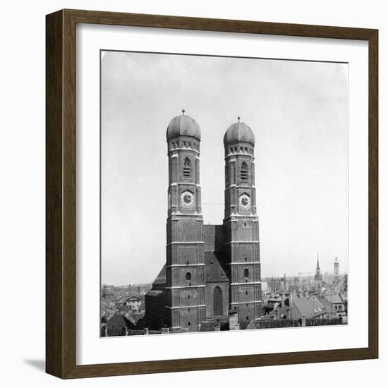 The Frauenkirche, Munich, Germany, C1900-Wurthle & Sons-Framed Photographic Print