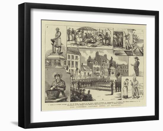 The Frederic Sauvage Fetes at Boulogne-null-Framed Giclee Print