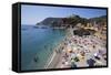 The Free Beach in the Old Town at Monterosso Al Mare-Mark Sunderland-Framed Stretched Canvas