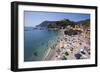 The Free Beach in the Old Town at Monterosso Al Mare-Mark Sunderland-Framed Photographic Print