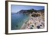 The Free Beach in the Old Town at Monterosso Al Mare-Mark Sunderland-Framed Photographic Print