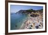 The Free Beach in the Old Town at Monterosso Al Mare-Mark Sunderland-Framed Photographic Print