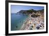 The Free Beach in the Old Town at Monterosso Al Mare-Mark Sunderland-Framed Photographic Print