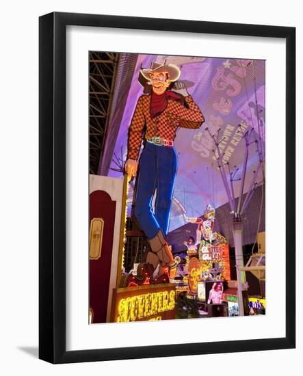 The Freemont Street Experience in Downtown Las Vegas, Las Vegas, Nevada, USA, North America-Gavin Hellier-Framed Photographic Print