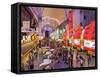 The Freemont Street Experience in Downtown Las Vegas, Las Vegas, Nevada, USA, North America-Gavin Hellier-Framed Stretched Canvas