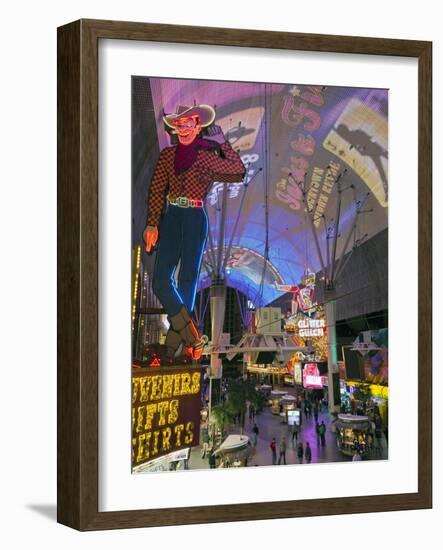 The Freemont Street Experience in Downtown Las Vegas, Las Vegas, Nevada, USA, North America-Gavin Hellier-Framed Photographic Print