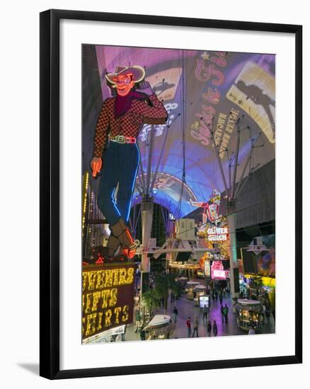 The Freemont Street Experience in Downtown Las Vegas, Las Vegas, Nevada, USA, North America-Gavin Hellier-Framed Photographic Print