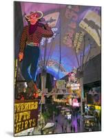 The Freemont Street Experience in Downtown Las Vegas, Las Vegas, Nevada, USA, North America-Gavin Hellier-Mounted Photographic Print