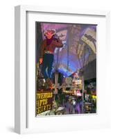 The Freemont Street Experience in Downtown Las Vegas, Las Vegas, Nevada, USA, North America-Gavin Hellier-Framed Photographic Print