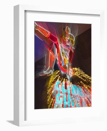 The Freemont Street Experience in Downtown Las Vegas, Las Vegas, Nevada, USA, North America-Gavin Hellier-Framed Photographic Print