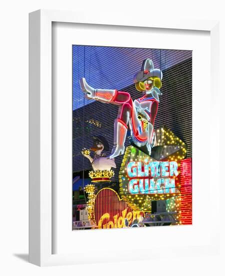 The Freemont Street Experience in Downtown Las Vegas, Las Vegas, Nevada, USA, North America-Gavin Hellier-Framed Photographic Print