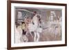 The French Academie De Musique Et De Danse Rehearsing Coppelia - Mlle Zambelli in Pink-null-Framed Premium Giclee Print