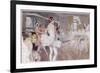 The French Academie De Musique Et De Danse Rehearsing Coppelia - Mlle Zambelli in Pink-null-Framed Premium Giclee Print