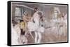 The French Academie De Musique Et De Danse Rehearsing Coppelia - Mlle Zambelli in Pink-null-Framed Stretched Canvas