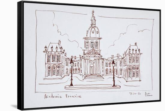 The French Academy, Paris, France-Richard Lawrence-Framed Stretched Canvas