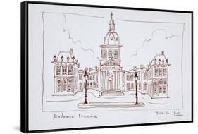 The French Academy, Paris, France-Richard Lawrence-Framed Stretched Canvas