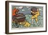 the French Allies Have a Wagon Full of Defeated Germans and Our English Brothers Have a Whole Tub-Kazimir Severinovich Malevich-Framed Giclee Print