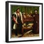 The French Ambassadors of King Henry II at the Court of the English King Henry VIII-Hans Holbein the Younger-Framed Giclee Print