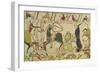 The French and the English Fall Side by Side in Battle, from the Bayeux Tapestry-null-Framed Giclee Print