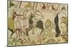 The French and the English Fall Side by Side in Battle, from the Bayeux Tapestry-null-Mounted Giclee Print