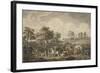 The French Army Crossing the Daugava River on July 24, 1812, Mid 1820S-Albrecht Adam-Framed Giclee Print