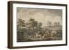 The French Army Crossing the Daugava River on July 24, 1812, Mid 1820S-Albrecht Adam-Framed Giclee Print