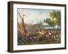 The French Army Crossing the Rhine at Dusseldorf, 6th September 1795-Louis Lejeune-Framed Giclee Print