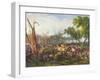 The French Army Crossing the Rhine at Dusseldorf, 6th September 1795-Louis Lejeune-Framed Giclee Print