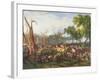 The French Army Crossing the Rhine at Dusseldorf, 6th September 1795-Louis Lejeune-Framed Giclee Print