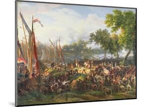 The French Army Crossing the Rhine at Dusseldorf, 6th September 1795-Louis Lejeune-Mounted Giclee Print