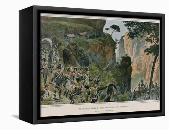 The French Army in the Mountains of Portugal-Maurice Henri Orange-Framed Stretched Canvas