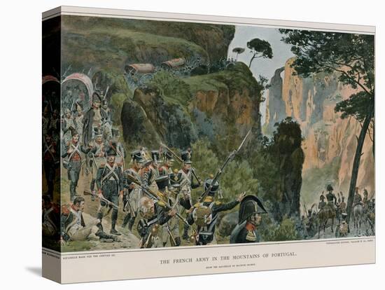 The French Army in the Mountains of Portugal-Maurice Henri Orange-Stretched Canvas