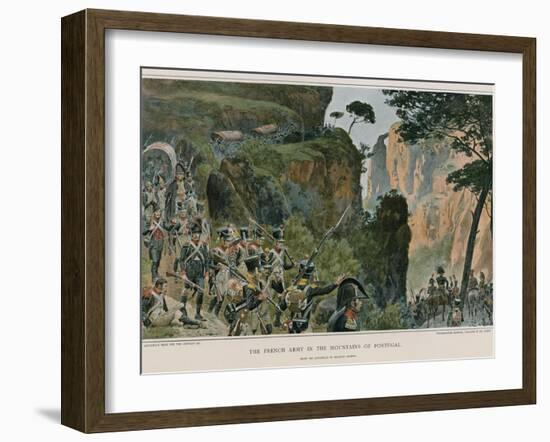 The French Army in the Mountains of Portugal-Maurice Henri Orange-Framed Giclee Print