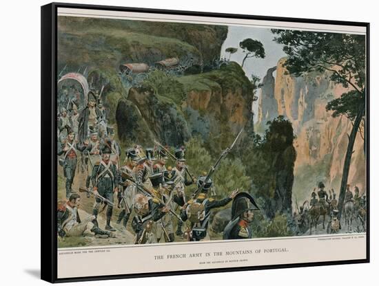 The French Army in the Mountains of Portugal-Maurice Henri Orange-Framed Stretched Canvas