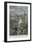 The French Army Leaving Leipsic-Felicien Baron De Myrbach-rheinfeld-Framed Giclee Print