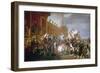 The French Army Takes an Oath to Emperor Napoleon after the Distribution of Eagles, December 5 1804-Jacques-Louis David-Framed Giclee Print