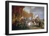 The French Army Takes an Oath to Emperor Napoleon after the Distribution of Eagles, December 5 1804-Jacques-Louis David-Framed Giclee Print