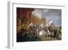 The French Army Takes an Oath to Emperor Napoleon after the Distribution of Eagles, December 5 1804-Jacques-Louis David-Framed Giclee Print