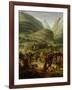 The French Army Travelling over the St. Bernard Pass at Bourg St. Pierre, 20th May 1800, 1806-Charles Thevenin-Framed Giclee Print