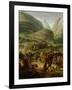 The French Army Travelling over the St. Bernard Pass at Bourg St. Pierre, 20th May 1800, 1806-Charles Thevenin-Framed Giclee Print