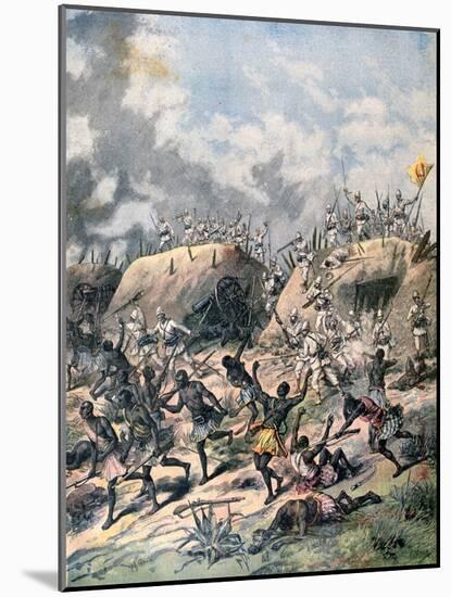 The French Attack on Kana, Dahomey, Africa, 1892-Henri Meyer-Mounted Giclee Print