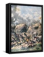 The French Attack on Kana, Dahomey, Africa, 1892-Henri Meyer-Framed Stretched Canvas
