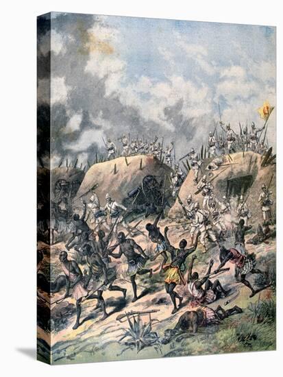 The French Attack on Kana, Dahomey, Africa, 1892-Henri Meyer-Stretched Canvas