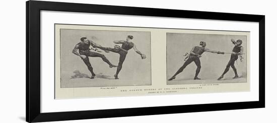 The French Boxers at the Alhambra Theatre-null-Framed Giclee Print