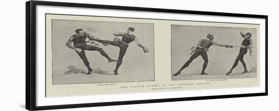 The French Boxers at the Alhambra Theatre-null-Framed Giclee Print