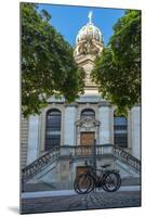 The French Cathedral (Franzosischer Dom) with Bike in Foreground, Berlin, Germany, Europe-Charlie Harding-Mounted Photographic Print