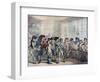 The French Coffee House, Late 18th Century-Thomas Rowlandson-Framed Giclee Print